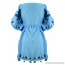 Peach Couture Summer Womens Boho Cotton Floral Cover-up Kaftan Beachwear Tunic One Size B01K7Y67QE